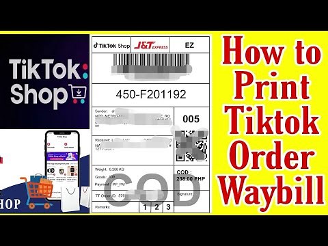 HOW TO PRINT TIKTOK ORDER WAYBILL? Paano mag PRINT ng TIKTOK ORDER?