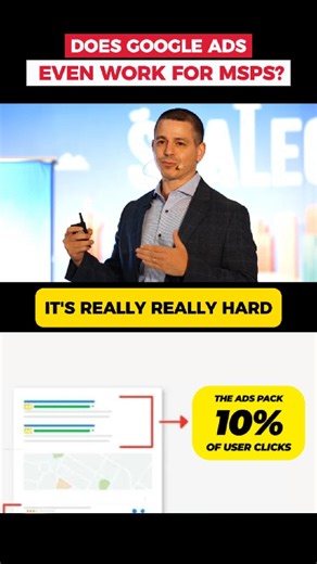 Nate Freedman | MSP Marketing on Instagram: "Everyone says “just run Google Ads” like it’s a magic button. But if you’re an MSP owner, you’ve probably felt what I did in the early days: “Does this even work? Am I just lighting money on fire?” Here’s the truth: paid ads are one of the only pure plays in marketing where you can literally put $1 in and get more than $1 back… if you get them working. When they’re dialed in, scaling is stupid simple: one click to double budget, one click to double le