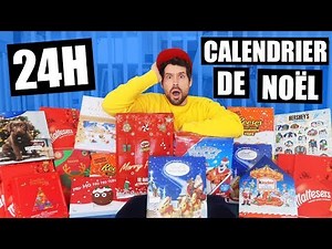 JE MANGE QUE DES CALENDRIERS DE L'AVENT PENDANT 24H - HUBY