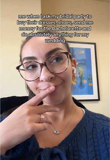 so much anxiety asking them for anything 😭 what are you having your bridesmaids do/pay for? 👀 #bridetok #bridesmaids #weddingtalk #2025bride #fyp