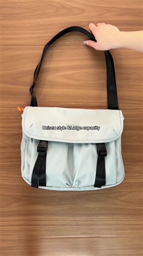 Unisex style &Large capacity 🥇It’s the perfect messenger bag!#bagsmart #packwithme #crossbodybag #slingbag #whatsinmybag #menbag #unisex