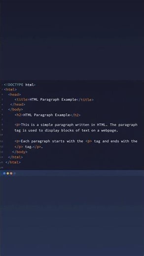 HTML Paragraph Tag Explained | Beginner HTML Tutorial