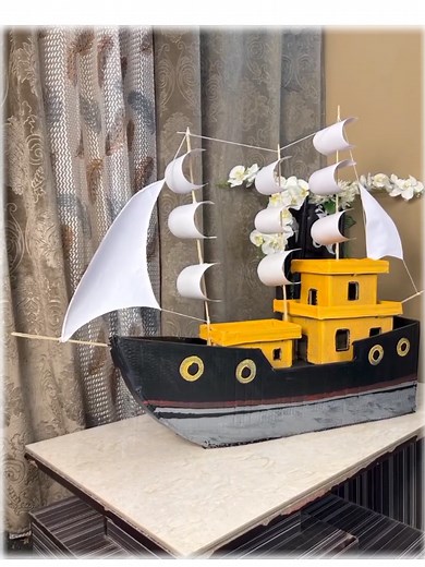 DIY Craft: Create 3D Ships Using Cardboard