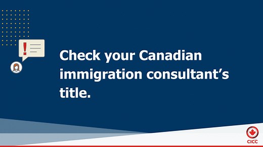  #TIP on how to prevent immigration fraud: Check your Canadian immigration consultant's title. Learn more: https://bit.ly/3vvUBXV #CanadaImmigration #ImmigrationConsultant #FPM2023 | College of Immigration and Citizenship Consultants | Facebook