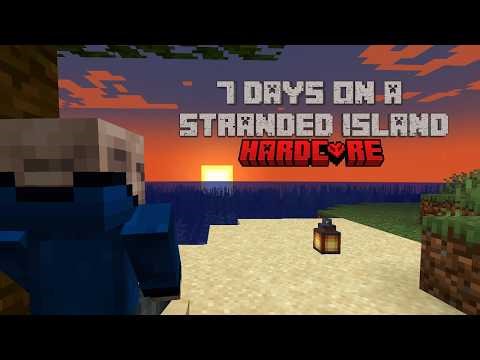 I Spent 7 DAYS on a STRANDED ISLAND in Minecraft!