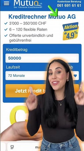 Ich dachte, ein Kredit in der Schweiz zu bekommen dauert ewig