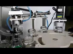 Automatic lid capping machine screw capper equipment for mason glass jars