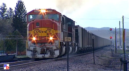 Railfan Depot on Instagram: "Three BNSF EMDs take empty coal hoppers east over the Montana Rail Link at Manhattan, Montana. From the Highball Productions show "Montana Rail Link 2007" https://rfd.video/MRL2007"