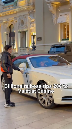 Billionaire boss tips 20€ to Valet at Casino #billionaire #monaco #luxury #trending | Millionaire Monaco