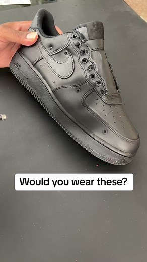 Would wou where these Customized Air Force 1s? #custom #fyp #customshoes #customizedairforce1 #viraal #customaf1