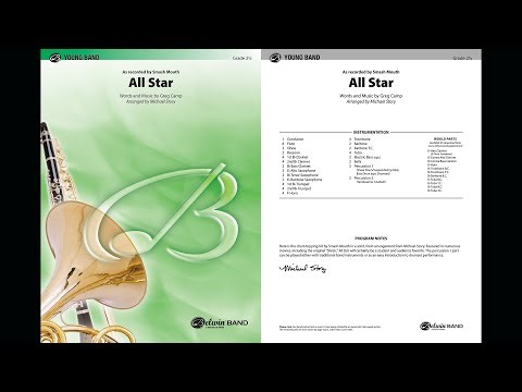 All Star, arr. Michael Story – Score & Sound
