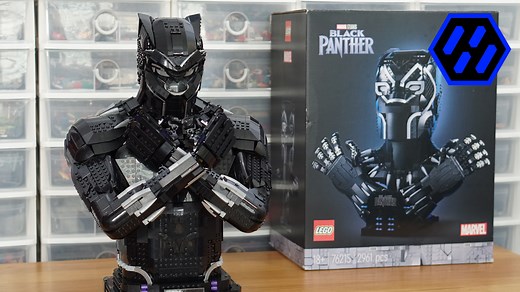 LEGO MOC-221863 76215 Black Panther Bust - Alternate Build (Super Heroes Marvel 2025)