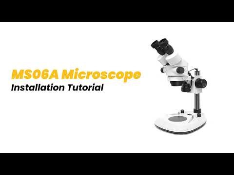 How to install the MS06A microscope