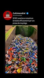 182K views · 633 reactions | Près de 19 000 canettes en aluminium,...