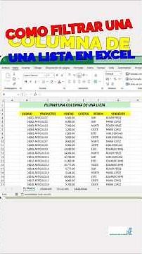 Tips for filtering a column in an Excel list