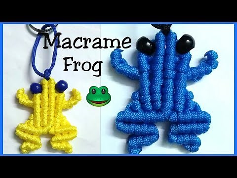 Macrame Frog Keychain /Wastage Macrame key ring making tutorial New design