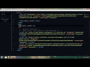 Instalar bootstrap CDN - Bootstrap 4 tutorial español