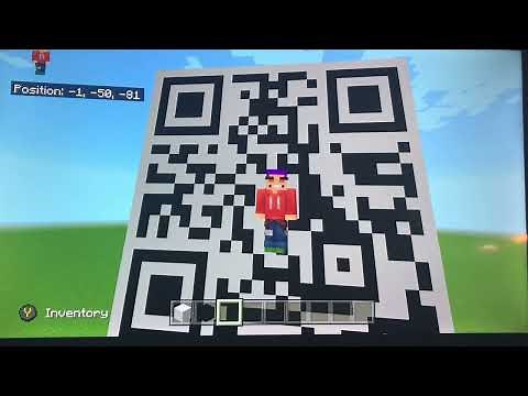 How To Build a Q R Code in MINECRAFT