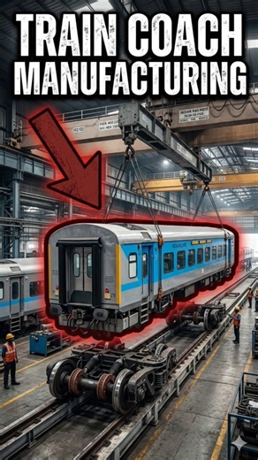 Train Coach Manufacturing Process. #shorts #shortvideo #engineering