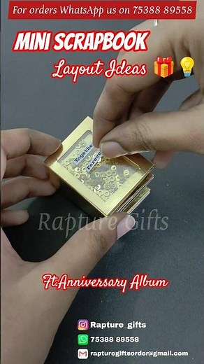 Handmade Mini anniversary scrapbook🎁 | Mini photo album tutorial💡 | Gift Ideas for Husband 🎁