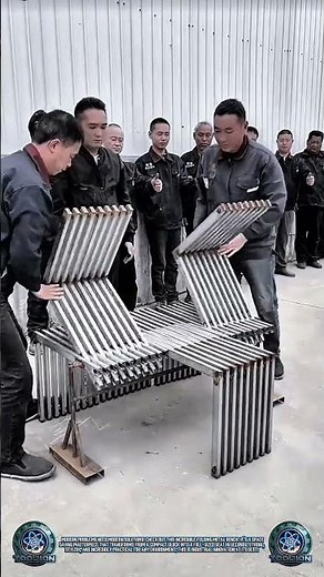 Industrial Design: Amazing Folding Metal Bench Innovation 🛠️