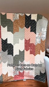 It’s finally done!!! The pattern is Cats on Cats by Birch Fabrics and I love it! Video by Anne Marie Crafts #sewing #quilt #quilttok #quilts #quilter #quiltersoftiktok #quiltersgonnaquilt #beginnerquilter #quiltingtiktok #quilting #sewingtiktok #sewingforyoupage #quilts | Jennifer