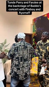 Tunde perry and farulee hailing fireboy and Ayo maff at olamide's concert 💛 | YBNL Nations