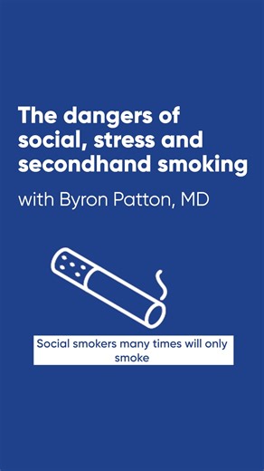 Is it OK to have an occasional cigarette, or experience secondhand smoke?  Dr. Byron Patton, thoracic surgeon and lung cancer expert, breaks down the facts and shares a simple rule: your lungs were made for clean air — nothing else. Follow the link to learn more about lung health: https://bit.ly/4n5XHKC | Danbury Hospital | Facebook