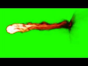 Fireball greenscreen vfx