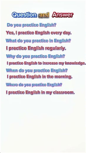 Question and Answer #shorts #english #knowledge