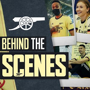 🚧 𝗕𝗲𝗵𝗶𝗻𝗱 𝗧𝗵𝗲 𝗦𝗰𝗲𝗻𝗲𝘀 🚧 💛 Aubameyang Pierre-Emerick 💛 Gabriel Martinelli 💛 Emile Smith Rowe Bringing you exclusive backstage access to our latest adidas Football kit launch! 😍 | Arsenal