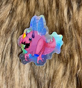 Holographic Dragon Wisp Sticker - Etsy