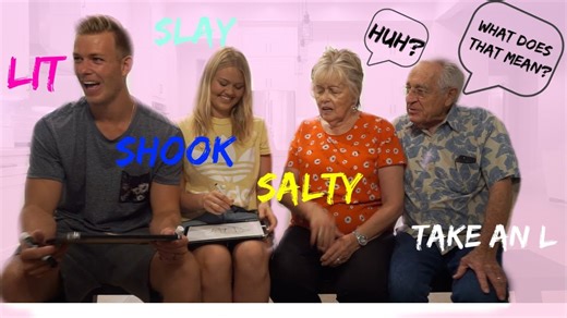 Hilarious prank: grandparents and slang!