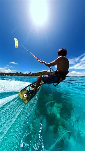 @jeremietronet does his signature trick 👣Shot on our 360 camera, #GoProMAX. #GoPro #GoProIndia #Kitesurfing #Kiteboarding | GoPro