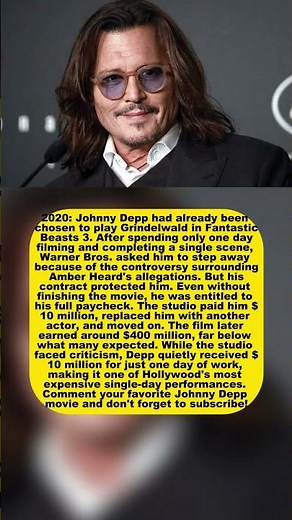 Johnny Depp's $10 Million Scene Warner Bros. Paid Him to Leave
