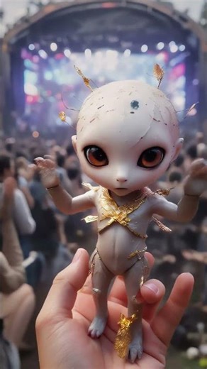 🧠 Alien Intelligence in the Crowd!🧠群衆の中に潜むエイリアンの知性！#miniature #kawaii #shorts #cute