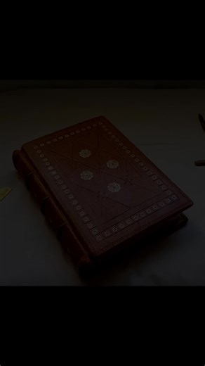 (Bookbinding) Making byzantine style leather journal Book #making #book #asmr #usa🇺🇸 #fyp