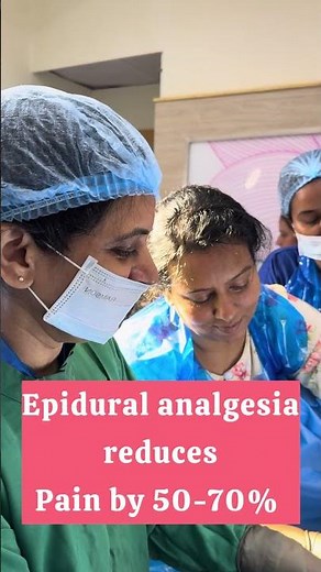Epidural analgesia #shanthigynec