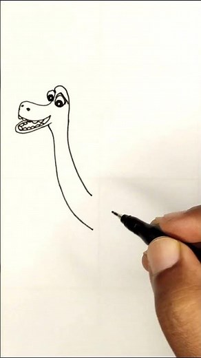 How To Draw The Good Dinosaur | Easy Step-by-step Tutorial
