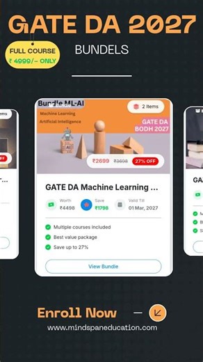 GATE DA Full Course 2027 | Complete Data Science & AI Preparation | Entire Syllabus at ₹4999 #gateda