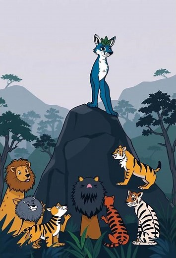 The Blue Jackal Story | Moral Stories for Kids