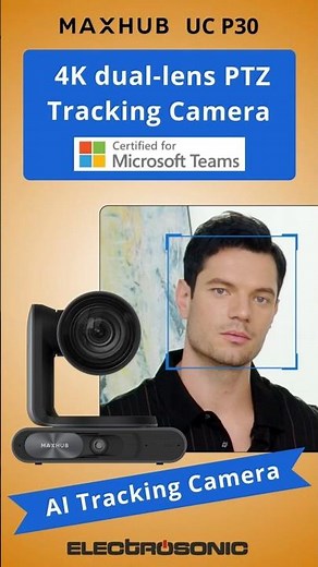 AI-Powered Presenter & Speaker Tracking Camera