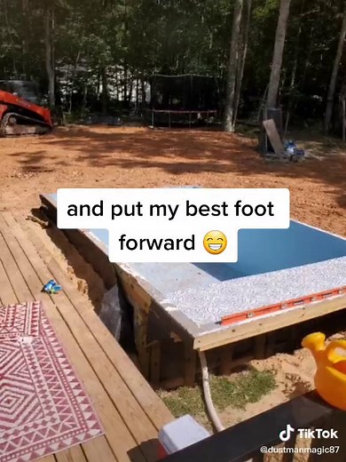 #diy #pool #hardwork #foryoupage | diy in ground pool