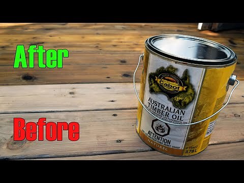 Refinishing our cedar deck with Cabot Australian Timber Oil | DIY | How to replace opaque stain