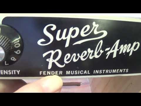 1966 Fender "Blackface" Super Reverb: In Storage for Almost 40 Years !!