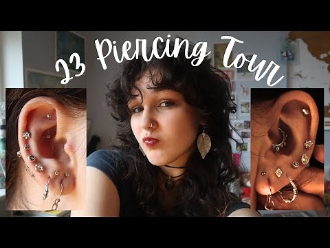 23 PIERCING TOUR / Rating pain scales + healing process