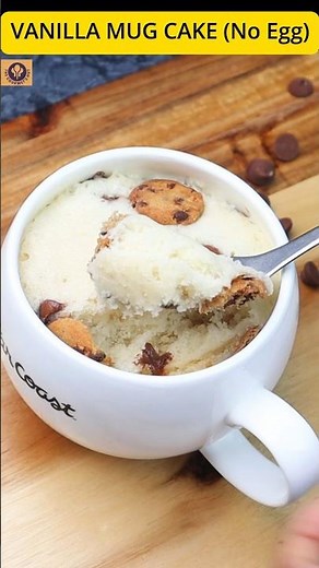 Vanilla mug cake no egg #mugcake #shortsrecipe #recipe