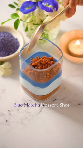 Blue Matcha Dessert Shot—The Ultimate-Worthy Treat