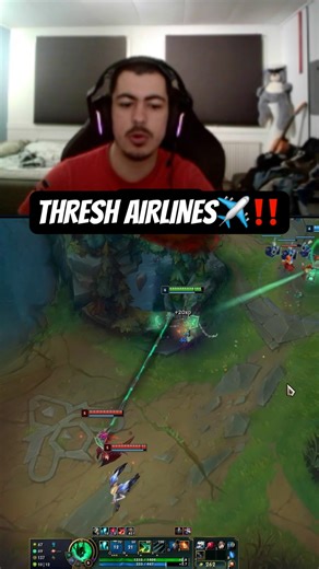Thresh Airlines ✈️ Morgana Was The Runway 💀 #league #thresh #leagueoflegends