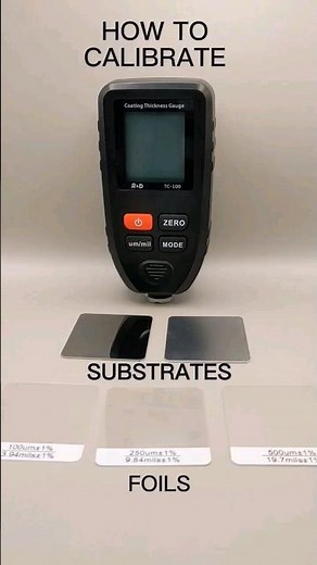 R&D TC100 Coating Thickness Gauge : (How To Calibrate to Zero)